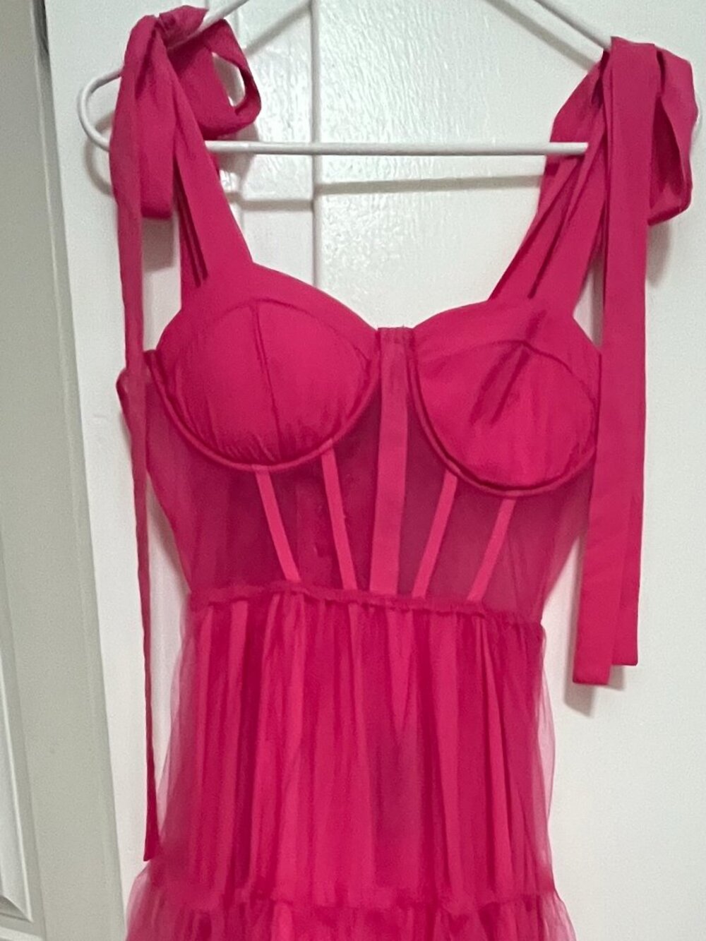Pink Mesh Dress